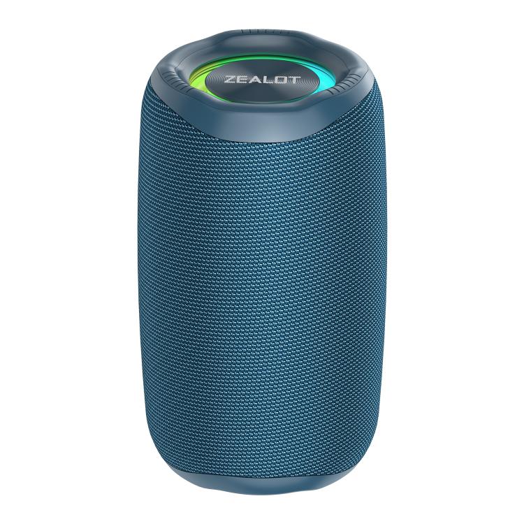 Zealot M2 8W Portable Outdoor RGB Bluetooth Speaker, without Microphone(Blue) - Desktop Speaker by ZEALOT | Online Shopping UK | buy2fix