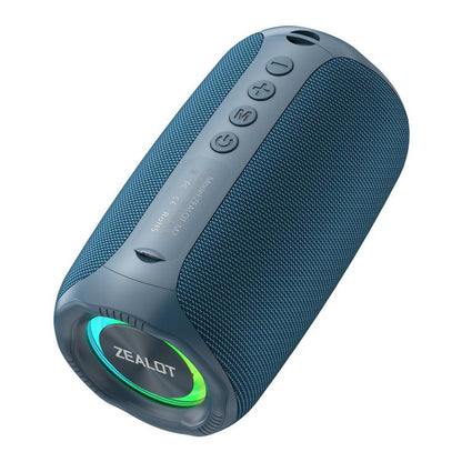 Zealot M2 8W Portable Outdoor RGB Bluetooth Speaker, without Microphone(Blue) - Desktop Speaker by ZEALOT | Online Shopping UK | buy2fix