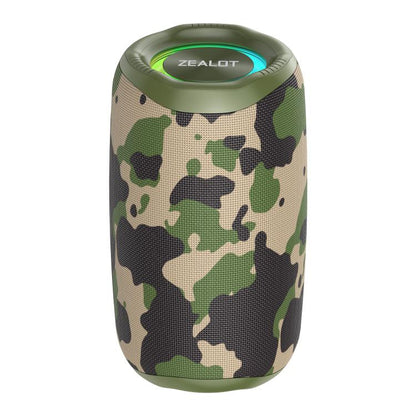 Zealot M2 8W Portable Outdoor RGB Bluetooth Speaker, without Microphone(Camouflage) - Desktop Speaker by ZEALOT | Online Shopping UK | buy2fix