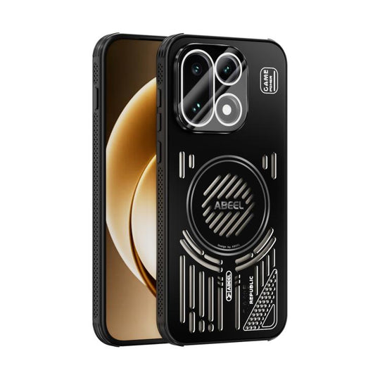 For OnePlus 15 ABEEL Ice Fox Series Magsafe Heat Sink Cooling Phone Case(Black)