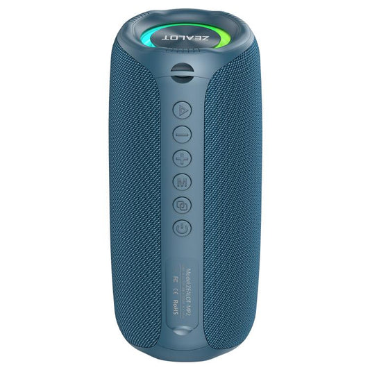 Zealot MP2 20W Portable Outdoor RGB Bluetooth Speaker(Blue) - Desktop Speaker by ZEALOT | Online Shopping UK | buy2fix