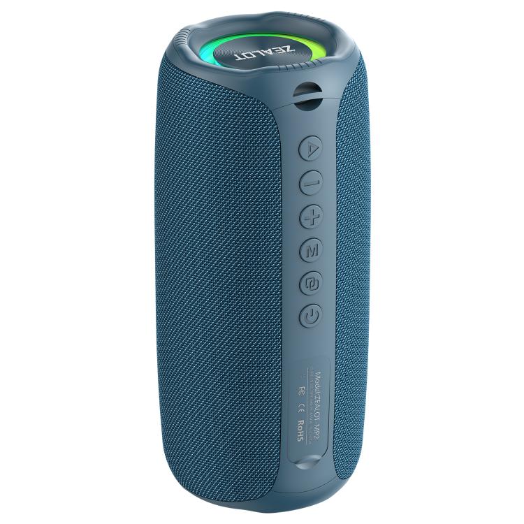 Zealot MP2 20W Portable Outdoor RGB Bluetooth Speaker(Blue) - Desktop Speaker by ZEALOT | Online Shopping UK | buy2fix