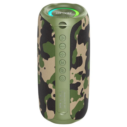 Zealot MP2 20W Portable Outdoor RGB Bluetooth Speaker(Camouflage) - Desktop Speaker by ZEALOT | Online Shopping UK | buy2fix