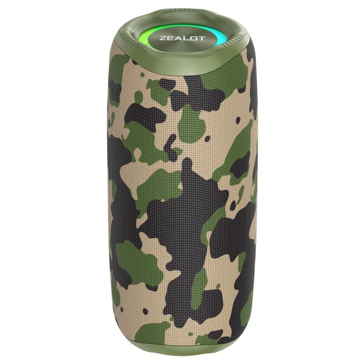 Zealot MP2 20W Portable Outdoor RGB Bluetooth Speaker(Camouflage) - Desktop Speaker by ZEALOT | Online Shopping UK | buy2fix