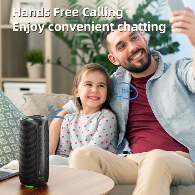 Zealot MP2 20W Portable Outdoor RGB Bluetooth Speaker(Black) - Desktop Speaker by ZEALOT | Online Shopping UK | buy2fix