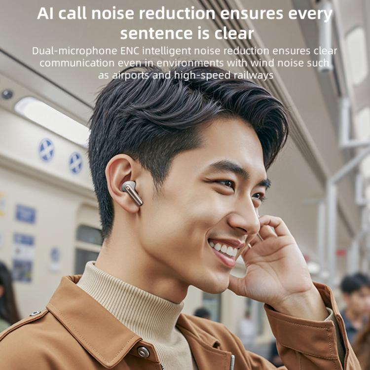 MOMAX 1-Vibe Lite True Wireless Noise Cancelling BT5.4 Earphones(Titanium) - TWS Earphone by MOMAX | Online Shopping UK | buy2fix