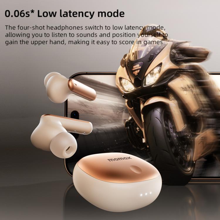 MOMAX 1-Vibe Lite True Wireless Noise Cancelling BT5.4 Earphones(Titanium) - TWS Earphone by MOMAX | Online Shopping UK | buy2fix