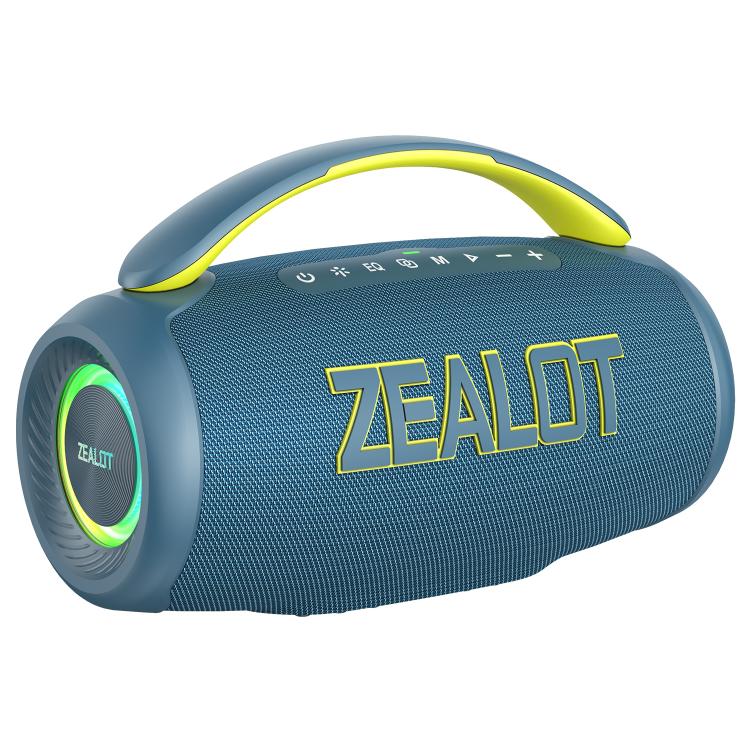 Zealot P12 60W Portable Handheld Outdoor RGB Bluetooth Speaker(Blue) - Desktop Speaker by ZEALOT | Online Shopping UK | buy2fix