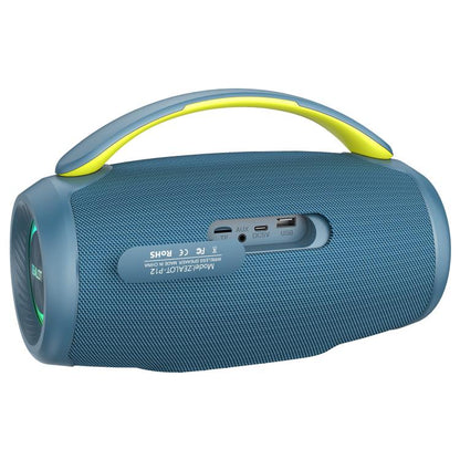 Zealot P12 60W Portable Handheld Outdoor RGB Bluetooth Speaker(Blue) - Desktop Speaker by ZEALOT | Online Shopping UK | buy2fix