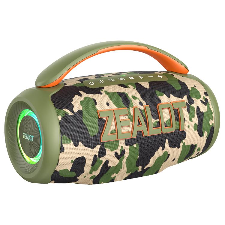 Zealot P12 60W Portable Handheld Outdoor RGB Bluetooth Speaker(Camouflage) - Desktop Speaker by ZEALOT | Online Shopping UK | buy2fix