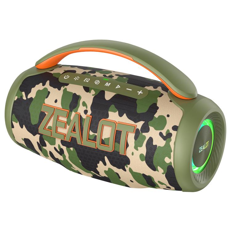 Zealot P12 60W Portable Handheld Outdoor RGB Bluetooth Speaker(Camouflage) - Desktop Speaker by ZEALOT | Online Shopping UK | buy2fix