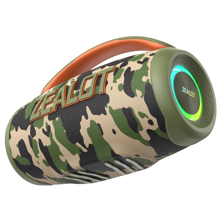 Zealot P12 60W Portable Handheld Outdoor RGB Bluetooth Speaker(Camouflage) - Desktop Speaker by ZEALOT | Online Shopping UK | buy2fix