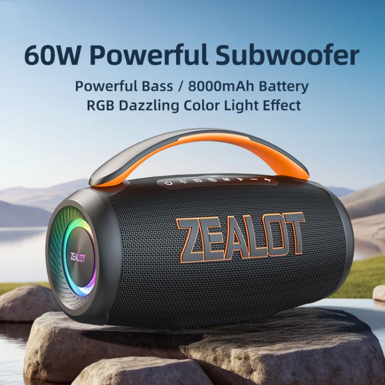 Zealot P12 60W Portable Handheld Outdoor RGB Bluetooth Speaker(Camouflage) - Desktop Speaker by ZEALOT | Online Shopping UK | buy2fix