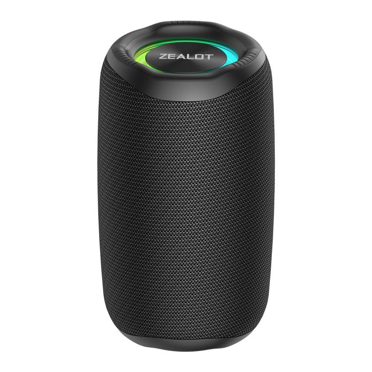 Zealot M2 8W Portable Outdoor RGB Bluetooth Speaker, Type:with 1pc Microphone(Black) - Desktop Speaker by ZEALOT | Online Shopping UK | buy2fix