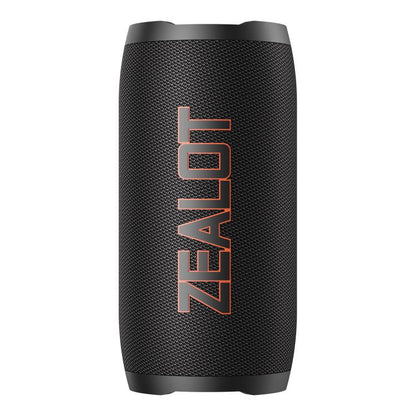 Zealot S76 50W Portable Outdoor RGB Bluetooth Speaker, Type:with 2pcs Microphones(Black) - Desktop Speaker by ZEALOT | Online Shopping UK | buy2fix