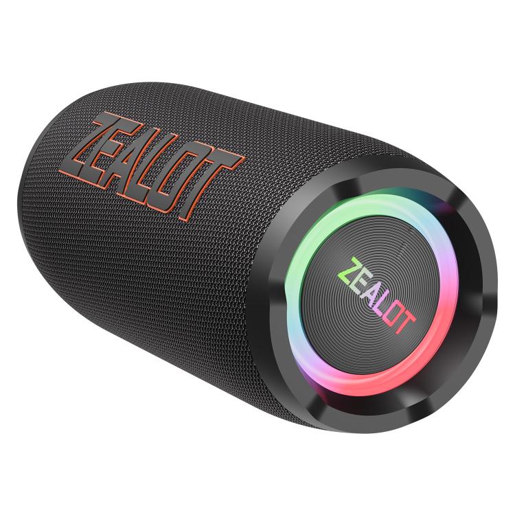 Zealot S76 50W Portable Outdoor RGB Bluetooth Speaker, Type:without Microphone(Black) - Desktop Speaker by ZEALOT | Online Shopping UK | buy2fix
