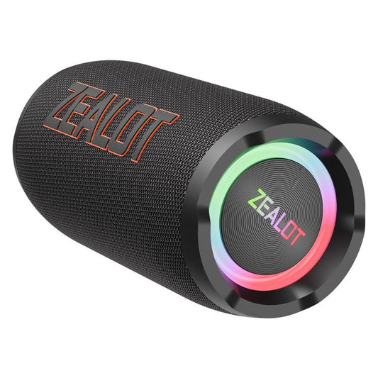 Zealot S76 50W Portable Outdoor RGB Bluetooth Speaker, Type:without Microphone(Black) - Desktop Speaker by ZEALOT | Online Shopping UK | buy2fix