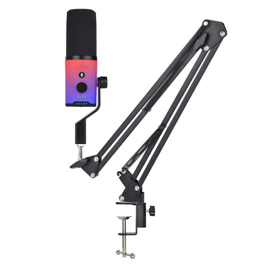 XTUGA ZX-777 XLR / USB-C Dynamic Microphone RGB Light Noise Reduction for Live, Model:Long Arm Bracket(Black) - Microphone by XTUGA | Online Shopping UK | buy2fix