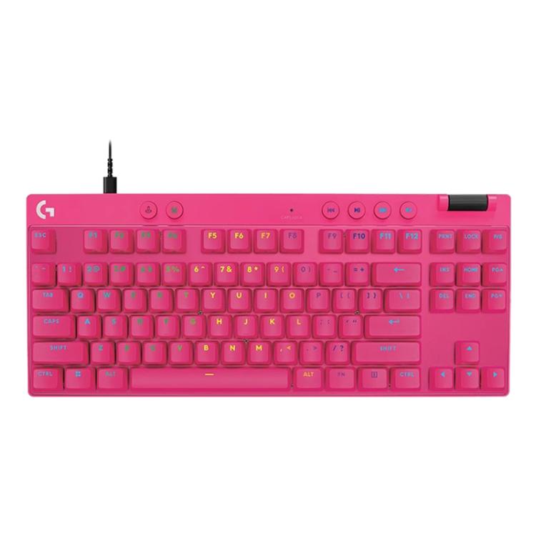 Logitech G PRO X TKL RAPID Magnetic Switches Wireless Gaming Keyboard(Pink) - Wireless Keyboard by Logitech | Online Shopping UK | buy2fix