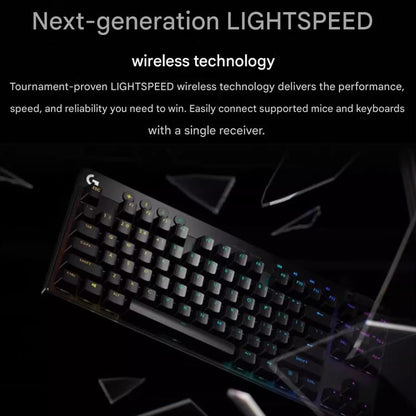 Logitech G PRO X TKL Wireless Gaming Keyboard, GX-L Mechanical Switches(Black) - Wireless Keyboard by Logitech | Online Shopping UK | buy2fix