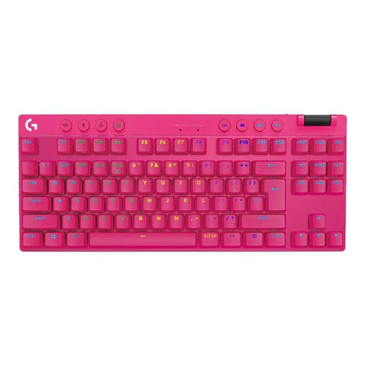 Logitech G PRO X TKL Wireless Gaming Keyboard, GX-T Mechanical Switches(Pink) - Wireless Keyboard by Logitech | Online Shopping UK | buy2fix