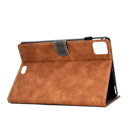 For iPad Air 2022 / 2020 10.9 Panda Embossing Pattern Horizontal Flip PU Leather Case with Holder & Card Slot & Anti-skid Strip(Brown) - iPad Air (2022) / (2020) 10.9 Cases by buy2fix | Online Shopping UK | buy2fix