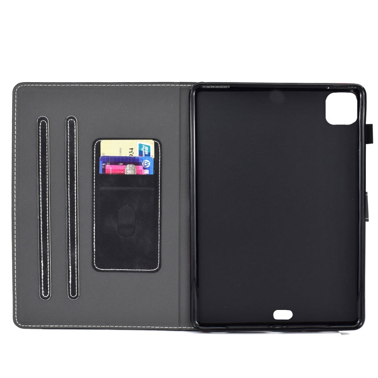 For iPad Air 2022 / 2020 10.9 Panda Embossing Pattern Horizontal Flip PU Leather Case with Holder & Card Slot & Anti-skid Strip(Black) - iPad Air (2022) / (2020) 10.9 Cases by buy2fix | Online Shopping UK | buy2fix