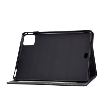 For iPad Air 2022 / 2020 10.9 Panda Embossing Pattern Horizontal Flip PU Leather Case with Holder & Card Slot & Anti-skid Strip(Black) - iPad Air (2022) / (2020) 10.9 Cases by buy2fix | Online Shopping UK | buy2fix