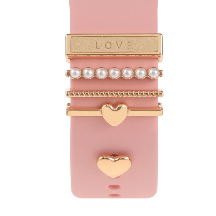 Smart Watch Band Decorative Ring Metal Accessories(Love Heart) - Watch Decorations by buy2fix | Online Shopping UK | buy2fix