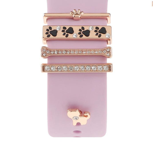 Smart Watch Band Decorative Ring Metal Accessories(Dog Paw) - Watch Decorations by buy2fix | Online Shopping UK | buy2fix