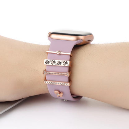 Smart Watch Band Decorative Ring Metal Accessories(Dog Paw) - Watch Decorations by buy2fix | Online Shopping UK | buy2fix
