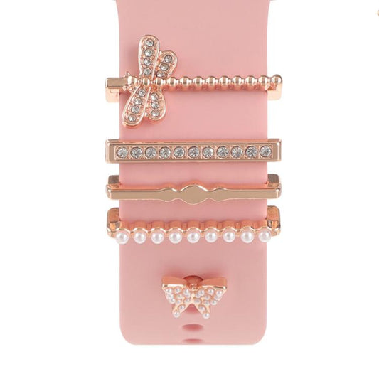 Smart Watch Band Decorative Ring Metal Accessories(Dragonfly Butterfly) - Watch Decorations by buy2fix | Online Shopping UK | buy2fix