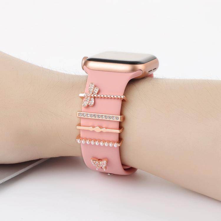 Smart Watch Band Decorative Ring Metal Accessories(Dragonfly Butterfly) - Watch Decorations by buy2fix | Online Shopping UK | buy2fix