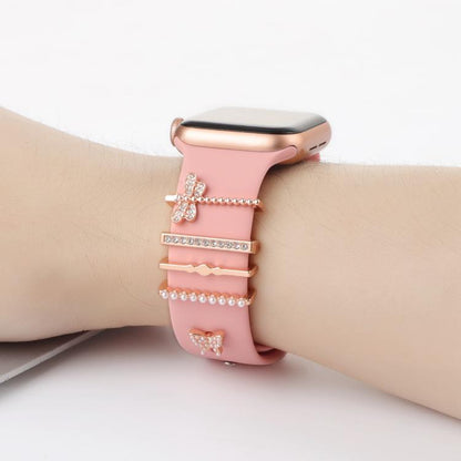 Smart Watch Band Decorative Ring Metal Accessories(Dragonfly Butterfly) - Watch Decorations by buy2fix | Online Shopping UK | buy2fix