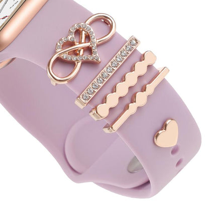 Smart Watch Band Decorative Ring Metal Accessories(Infinite Love) - Watch Decorations by buy2fix | Online Shopping UK | buy2fix