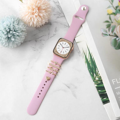 Smart Watch Band Decorative Ring Metal Accessories(Heartbeat) - Watch Decorations by buy2fix | Online Shopping UK | buy2fix