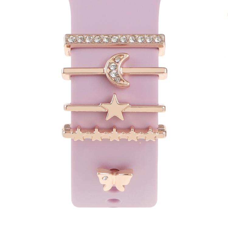 Smart Watch Band Decorative Ring Metal Accessories(Star Moon Butterfly) - Watch Decorations by buy2fix | Online Shopping UK | buy2fix