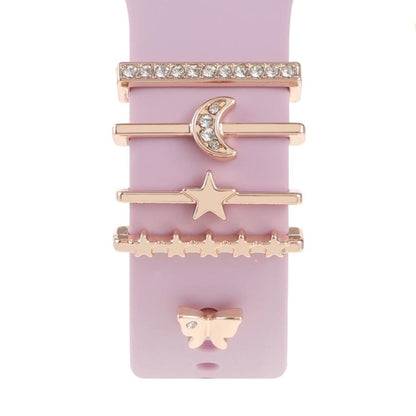 Smart Watch Band Decorative Ring Metal Accessories(Star Moon Butterfly) - Watch Decorations by buy2fix | Online Shopping UK | buy2fix