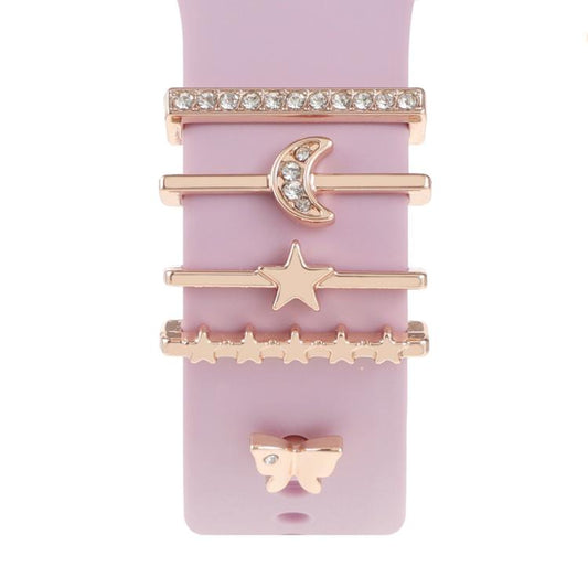 Smart Watch Band Decorative Ring Metal Accessories(Star Moon Butterfly) - Watch Decorations by buy2fix | Online Shopping UK | buy2fix