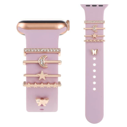 Smart Watch Band Decorative Ring Metal Accessories(Star Moon Butterfly) - Watch Decorations by buy2fix | Online Shopping UK | buy2fix