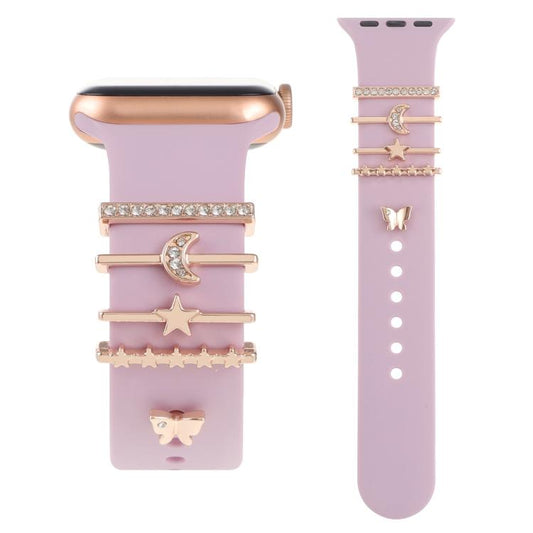 Smart Watch Band Decorative Ring Metal Accessories(Star Moon Butterfly) - Watch Decorations by buy2fix | Online Shopping UK | buy2fix