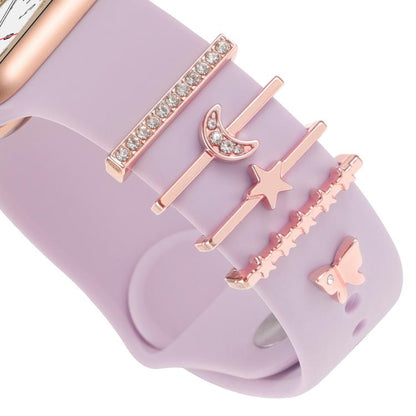 Smart Watch Band Decorative Ring Metal Accessories(Star Moon Butterfly) - Watch Decorations by buy2fix | Online Shopping UK | buy2fix