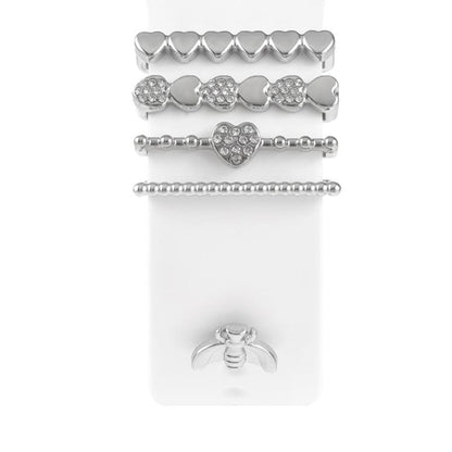 Smart Watch Band Decorative Ring Metal Accessories(Silver Cicada) - Watch Decorations by buy2fix | Online Shopping UK | buy2fix