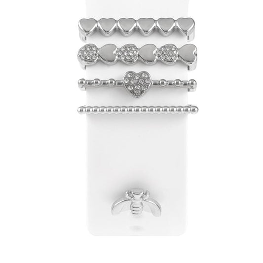 Smart Watch Band Decorative Ring Metal Accessories(Silver Cicada) - Watch Decorations by buy2fix | Online Shopping UK | buy2fix