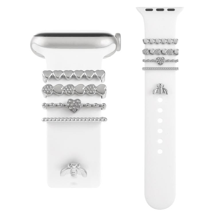 Smart Watch Band Decorative Ring Metal Accessories(Silver Cicada) - Watch Decorations by buy2fix | Online Shopping UK | buy2fix