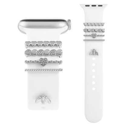 Smart Watch Band Decorative Ring Metal Accessories(Silver Cicada) - Watch Decorations by buy2fix | Online Shopping UK | buy2fix