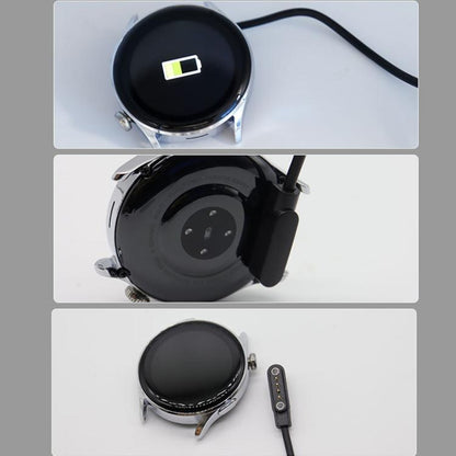 USB Interface 4 Pin Smart Watch Magnetic Charging Cable With Chip Protection, Length:60cm(Black) - Charger by buy2fix | Online Shopping UK | buy2fix