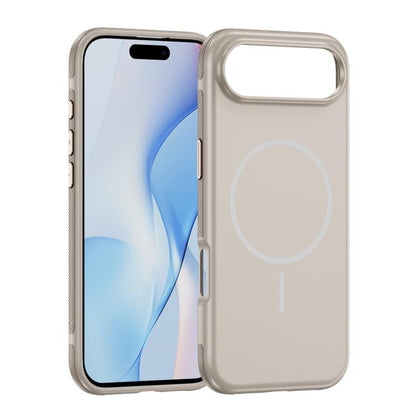 For iPhone Air Imitation Original Magsafe PC Hybrid TPU Phone Case(Beige Grey) - iPhone Air Cases by buy2fix | Online Shopping UK | buy2fix