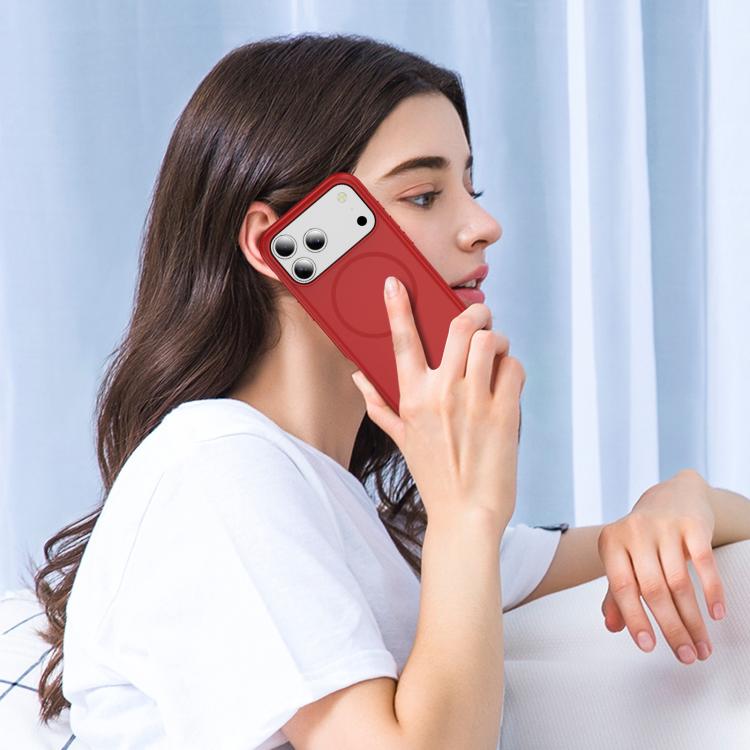 For iPhone 17 Pro Imitation Original Magsafe PC Hybrid TPU Phone Case(Red) - iPhone 17 Pro Cases by buy2fix | Online Shopping UK | buy2fix