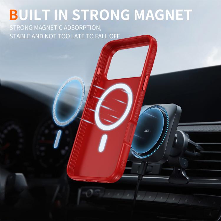 For iPhone 17 Pro Imitation Original Magsafe PC Hybrid TPU Phone Case(Red) - iPhone 17 Pro Cases by buy2fix | Online Shopping UK | buy2fix